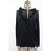 Sezane Kim Black Ruffle Wool V Neck Sweater Jumper Size Medium