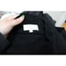Sezane Kim Black Ruffle Wool V Neck Sweater Jumper Size Medium