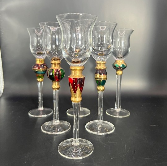 Artland Splendor Handcrafted Cordial Jewel Glasses