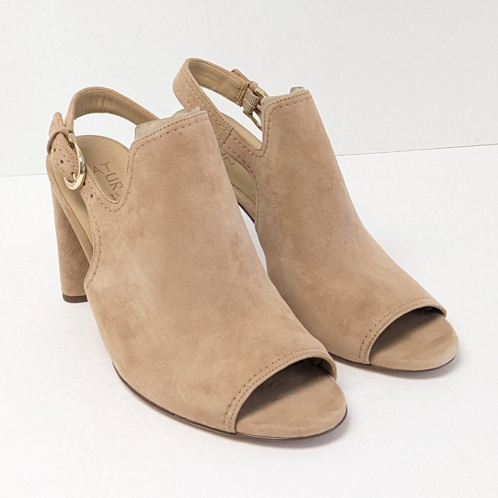Naturalizer Raquel Slingback Heels, Bamboo Tan, Women's 9.5 Wide