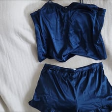 Satin Sleep Set Navy