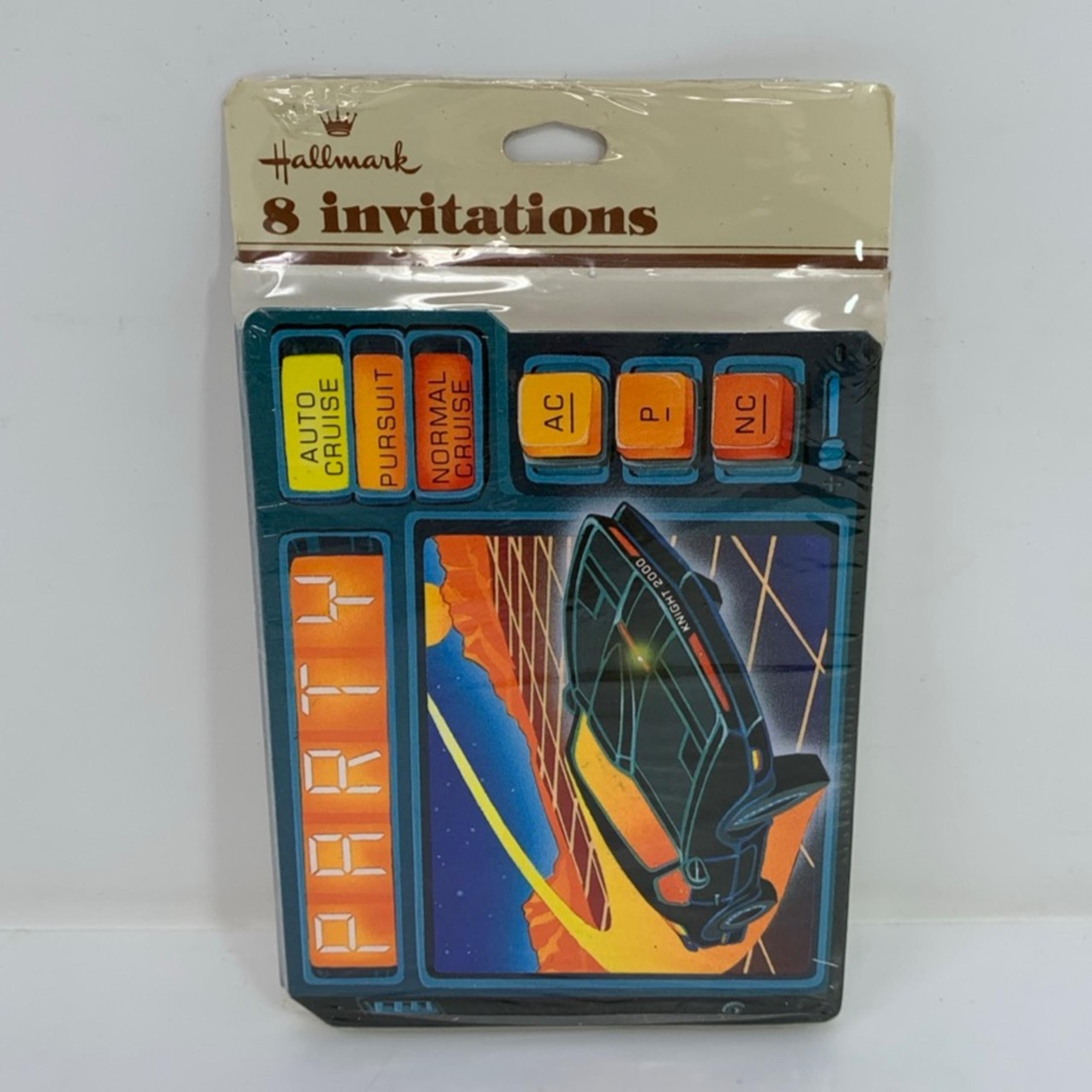 Vintage: New/Sealed Hallmark Knight Rider KITT Invitations (1983)