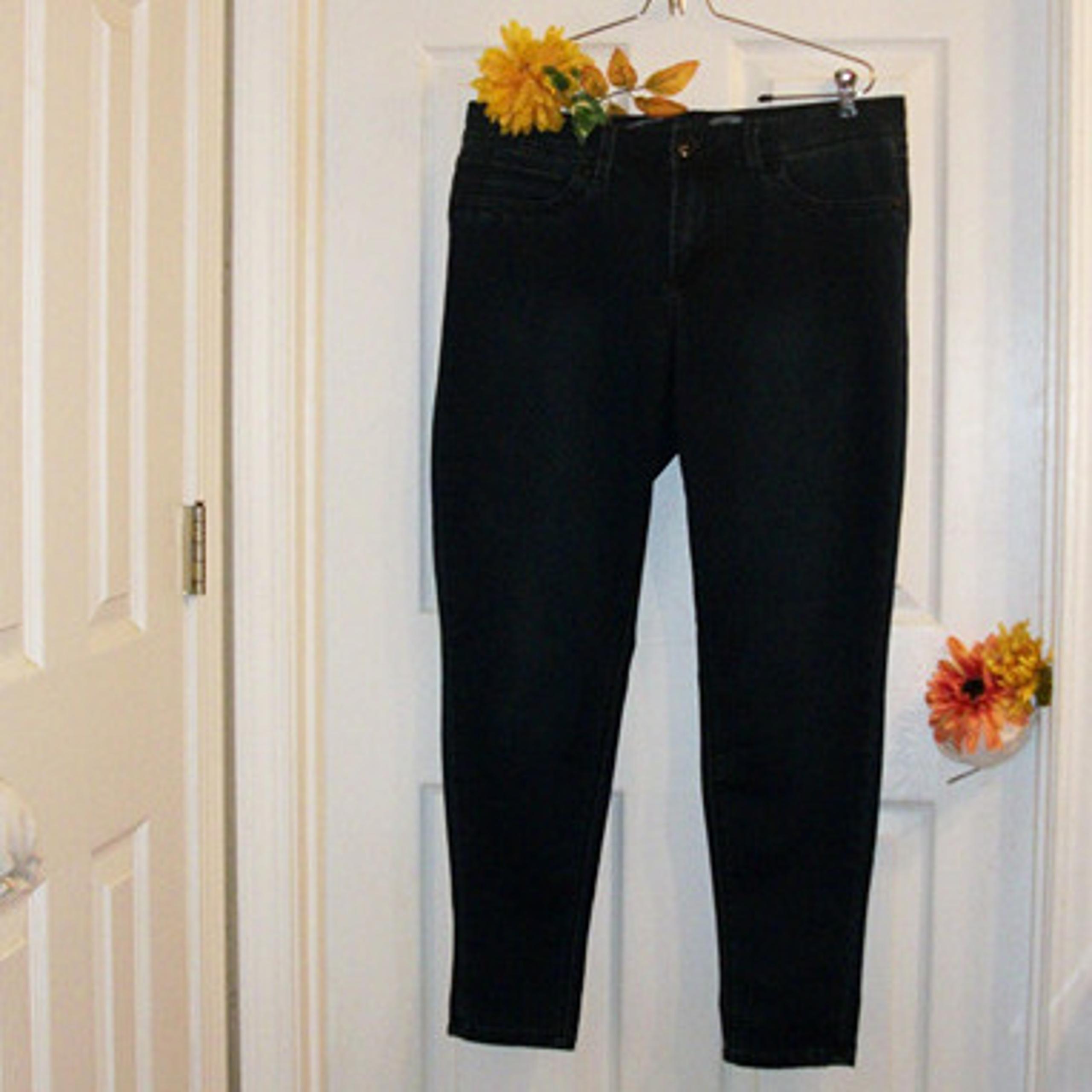Seven7 Sz 14 Blue Demim Stretch Leggings Jeans Mid Rise 28" Inseam