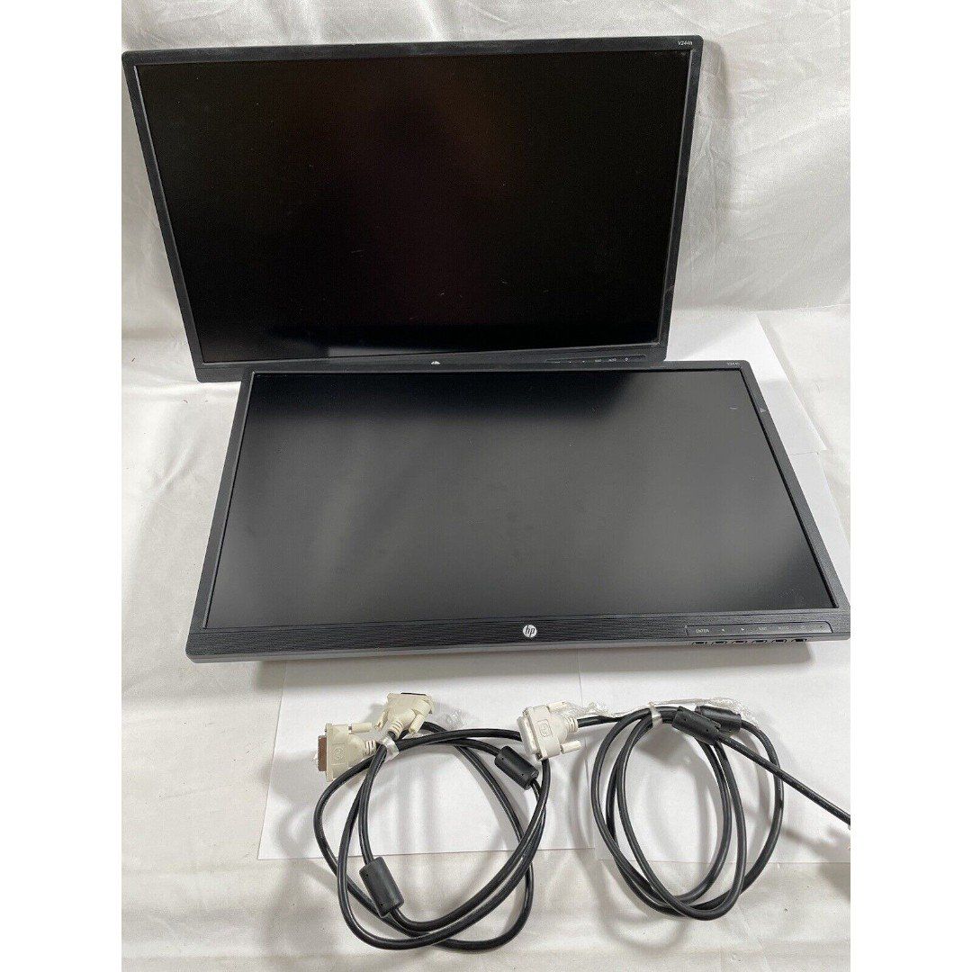 Pair HP 24 Widescreen Monitor - Model V244h 1920x1080 16:9 W/HIMI cables