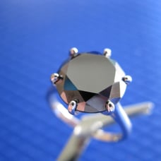 4.52ct 100% REAL NATURAL BLACK DIAMOND RING, CERTIFICATE,FR EE DIA TESTER Size 8