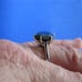 4.52ct 100% REAL NATURAL BLACK DIAMOND RING, CERTIFICATE,FR EE DIA TESTER Size 8
