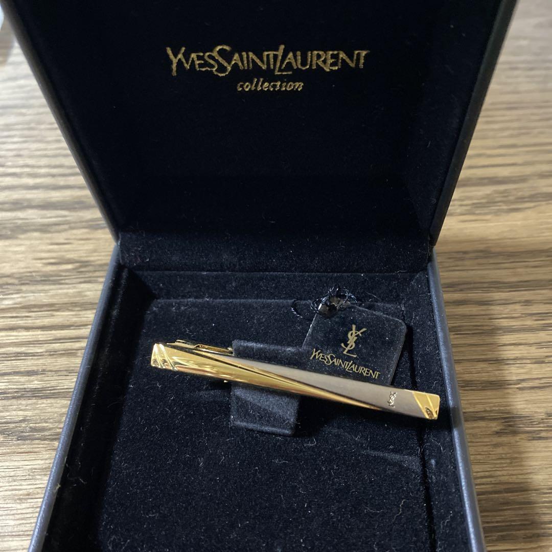Yves Saint Laurent Tie Clip with Dedicated Case