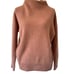 Vince Boiled 100% Cashmere Funnel Neck Sweater In Pink Shell Size S Relaxed Fit