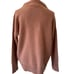 Vince Boiled 100% Cashmere Funnel Neck Sweater In Pink Shell Size S Relaxed Fit