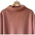 Vince Boiled 100% Cashmere Funnel Neck Sweater In Pink Shell Size S Relaxed Fit