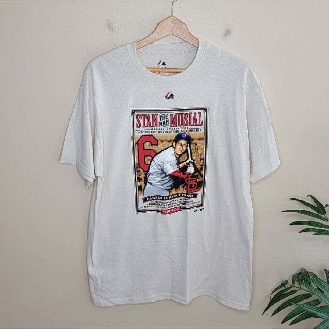 NWT Majestic Cooperstown | Stan Musial St. Louis Cardinals Short Sleeve Tee