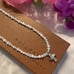 Silpada Freshwater Pearl Bead Necklace with Sterling Silver Cross Pendant