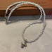 Silpada Freshwater Pearl Bead Necklace with Sterling Silver Cross Pendant
