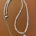 Silpada Freshwater Pearl Bead Necklace with Sterling Silver Cross Pendant