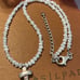 Silpada Freshwater Pearl Bead Necklace with Sterling Silver Cross Pendant