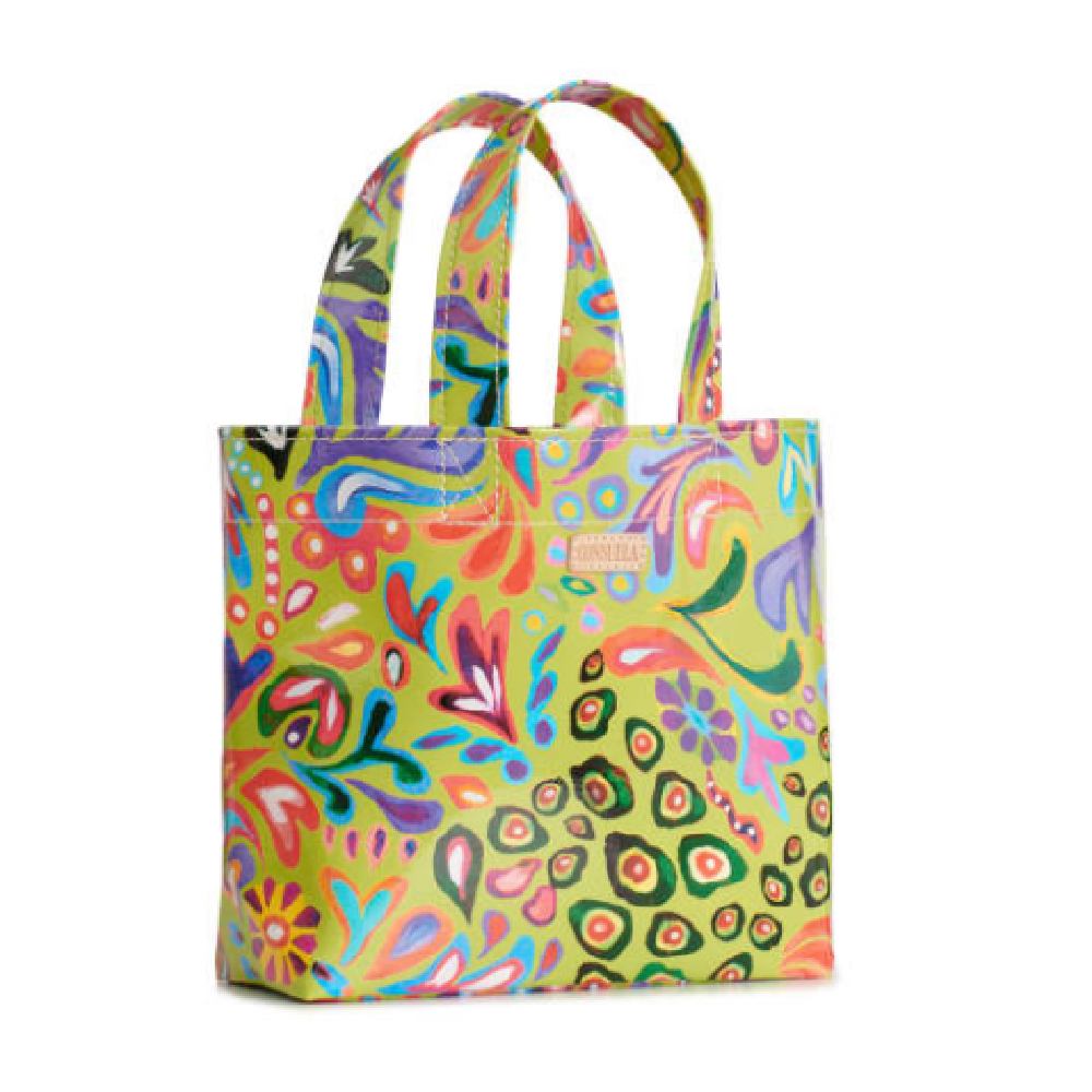 Consuela Mini Tote Bag, Color: Limon Brightly print