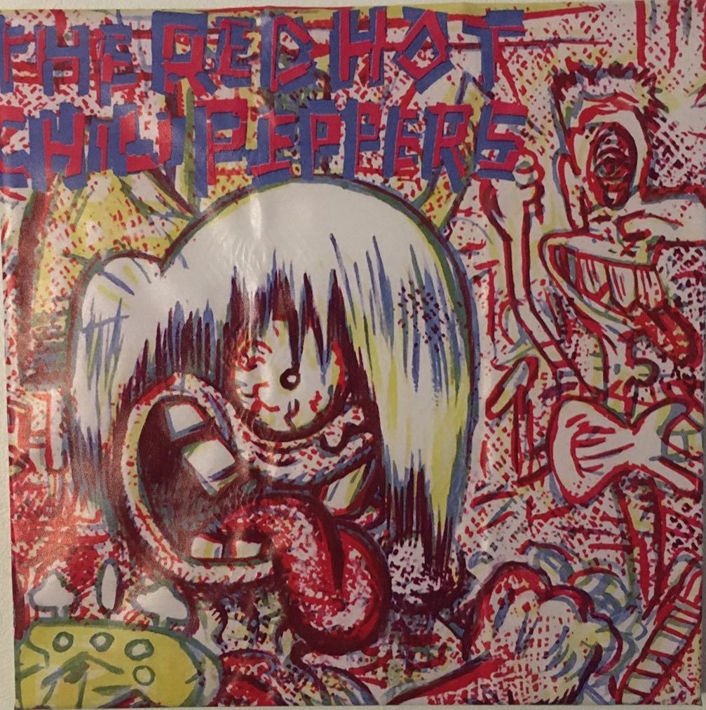 Red hott chili peppers canvas handcrafte