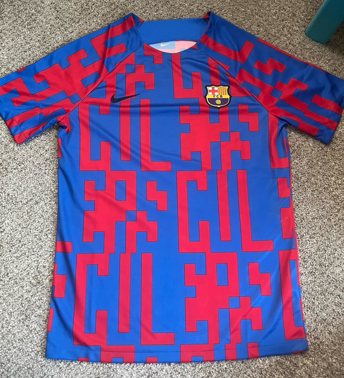 Vintage FC Barcelona Nike Training Jersey - Soccer Shirt Men’s Medium
