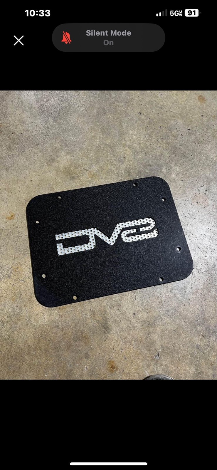 Jeep Wrangler 2012-2018 DV8 Tire Delete Cover Plate