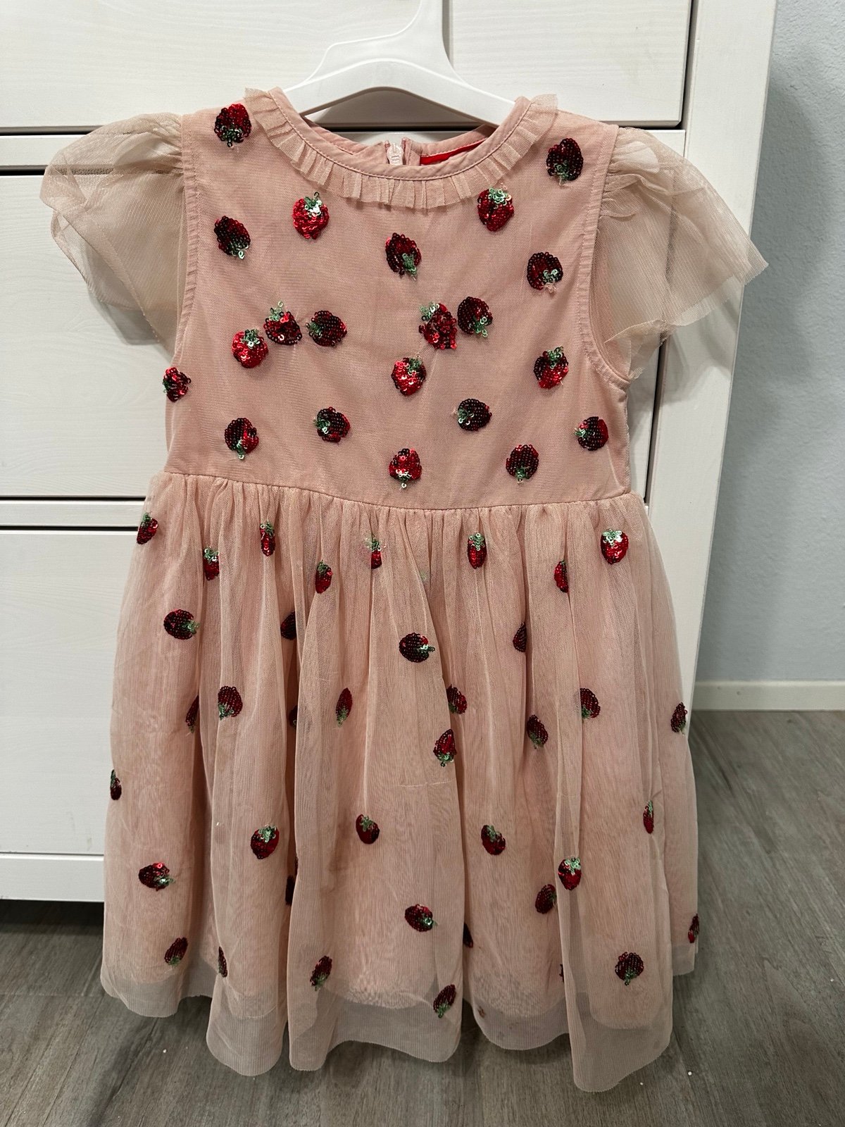 Mini Boden Sequin Strawberry Dress