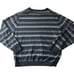 Pronto Uomo Men’s XXL Cotton Cashmere V Neck Pullover Striped Preppy Gray Office