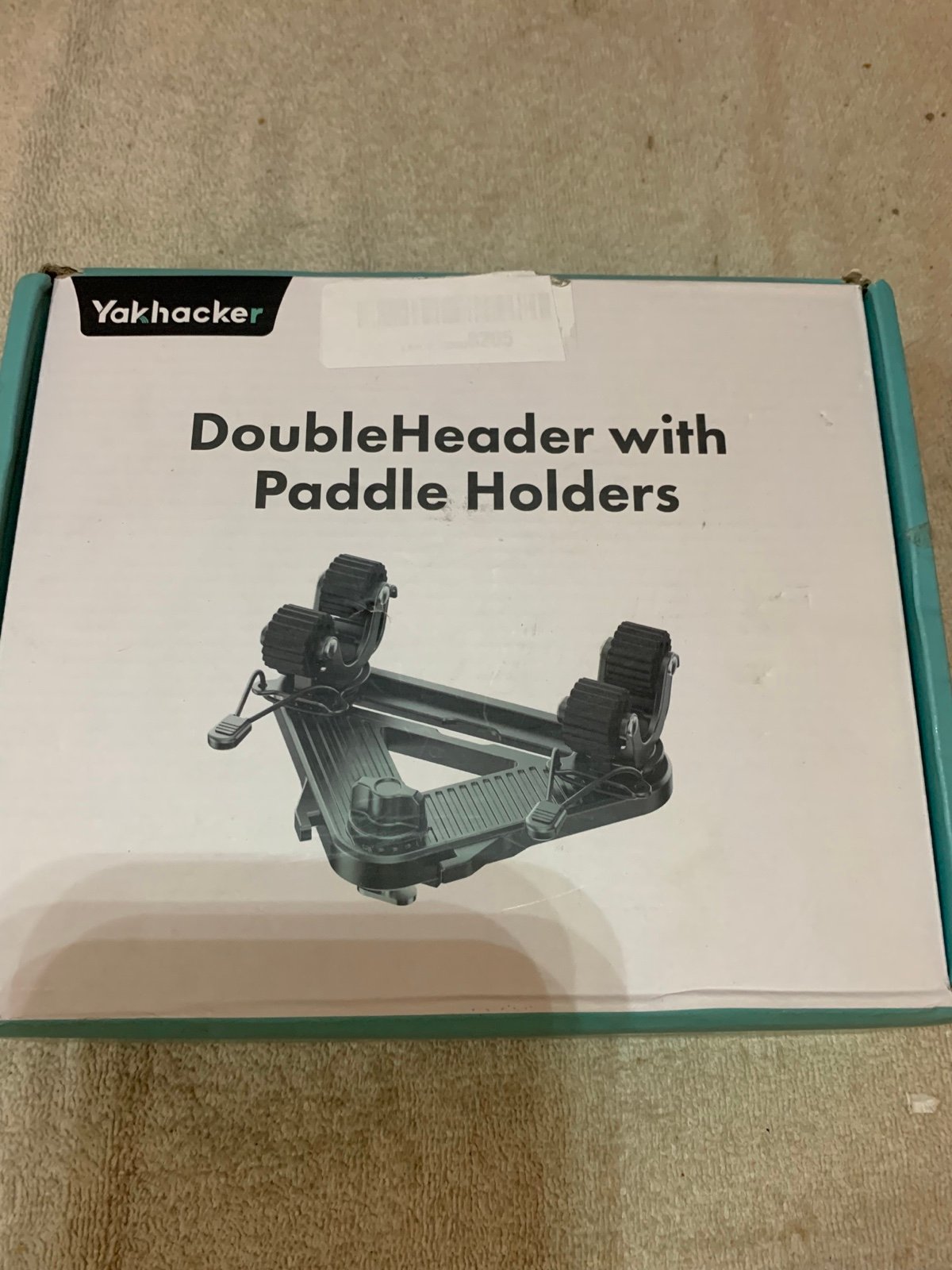 Doubleheader with Dual Kayak Paddle Holder, Multi-Functional Kayak Paddle/Net/Ga