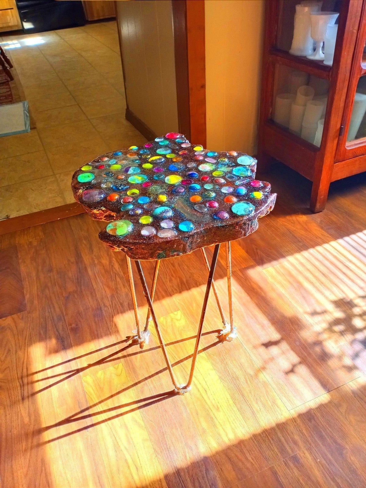 Cosmic Marble Resin Table
