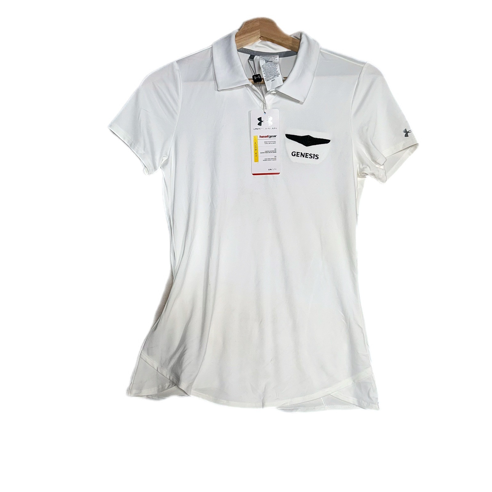 Genesis Invitational Nike White NEW Standard Fit Women's Golf Polo Top Sz XS