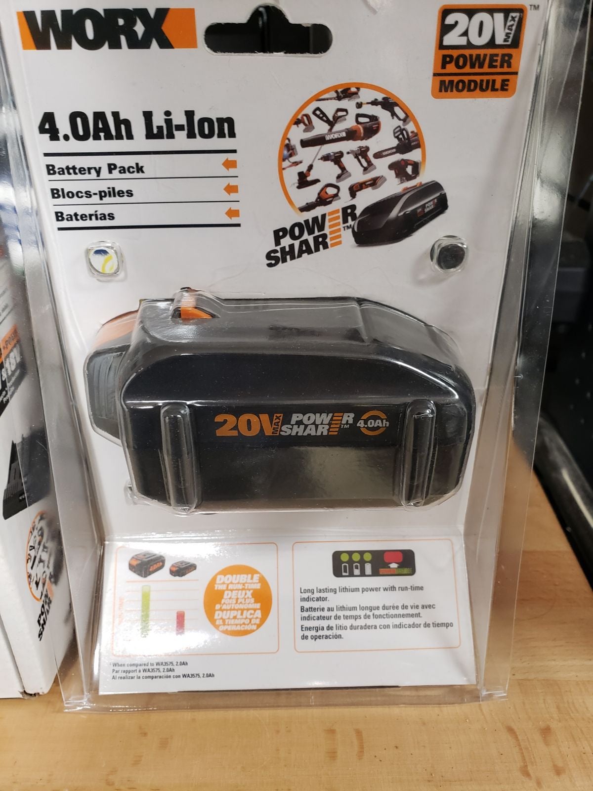 New in box Worx 20v 4ah battery and/or charger