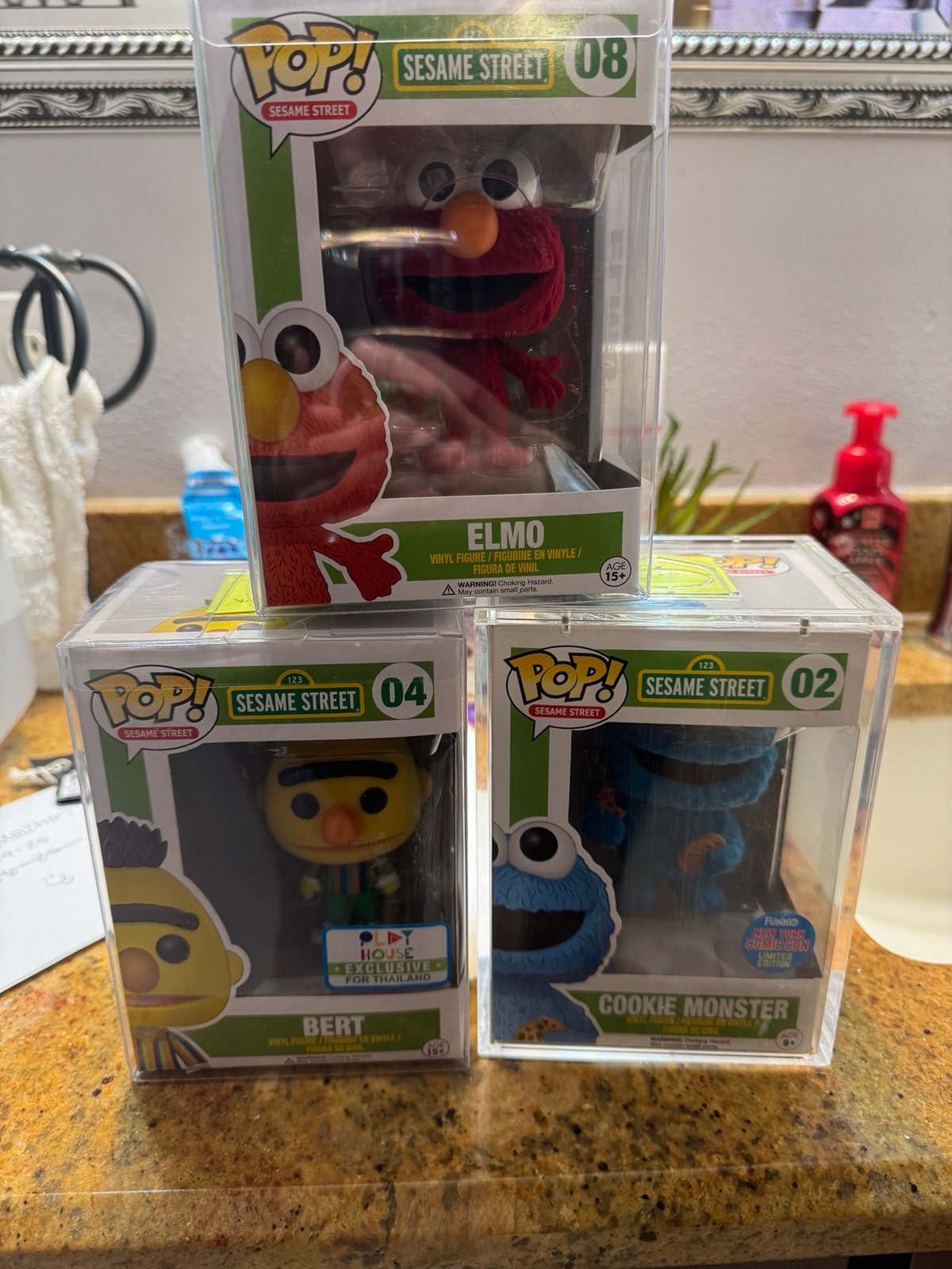 Flocked Sesame Street Funko Pop