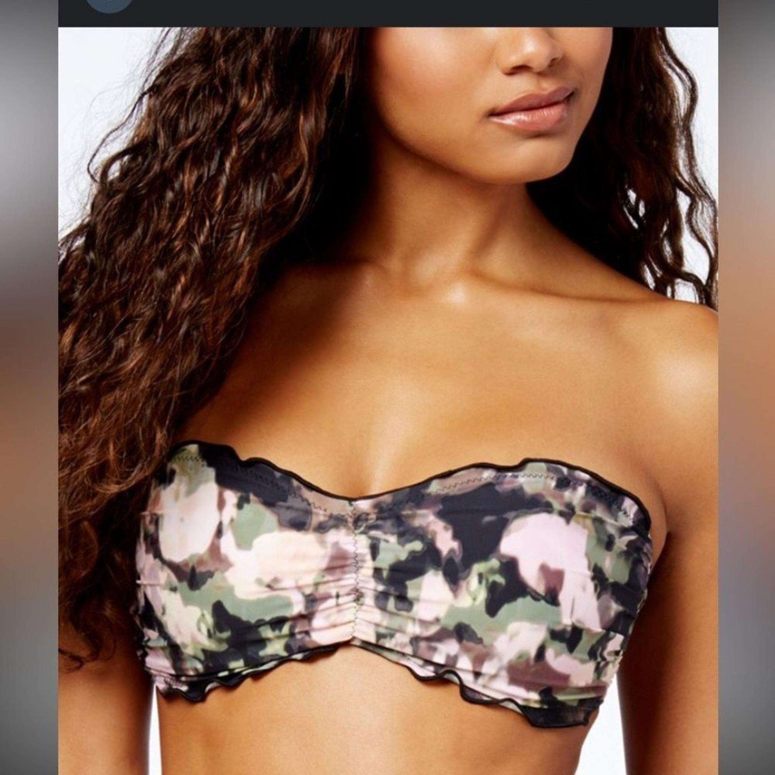Lucky Brand removable strap bikini top size small NWT