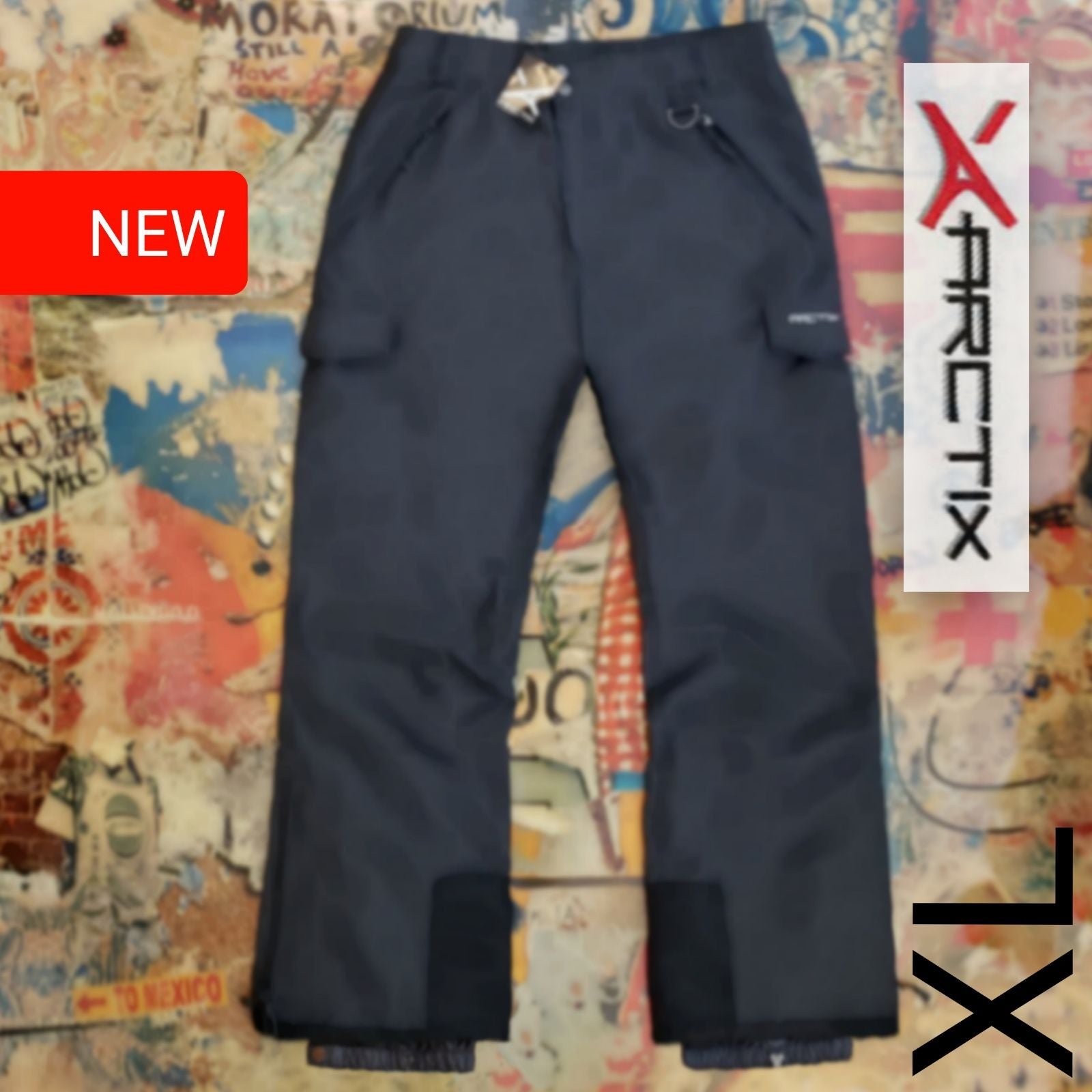 130 New 5K Mens Premium Snowboard Pant / Ski Pant with Zip Leg Vents!!! XL