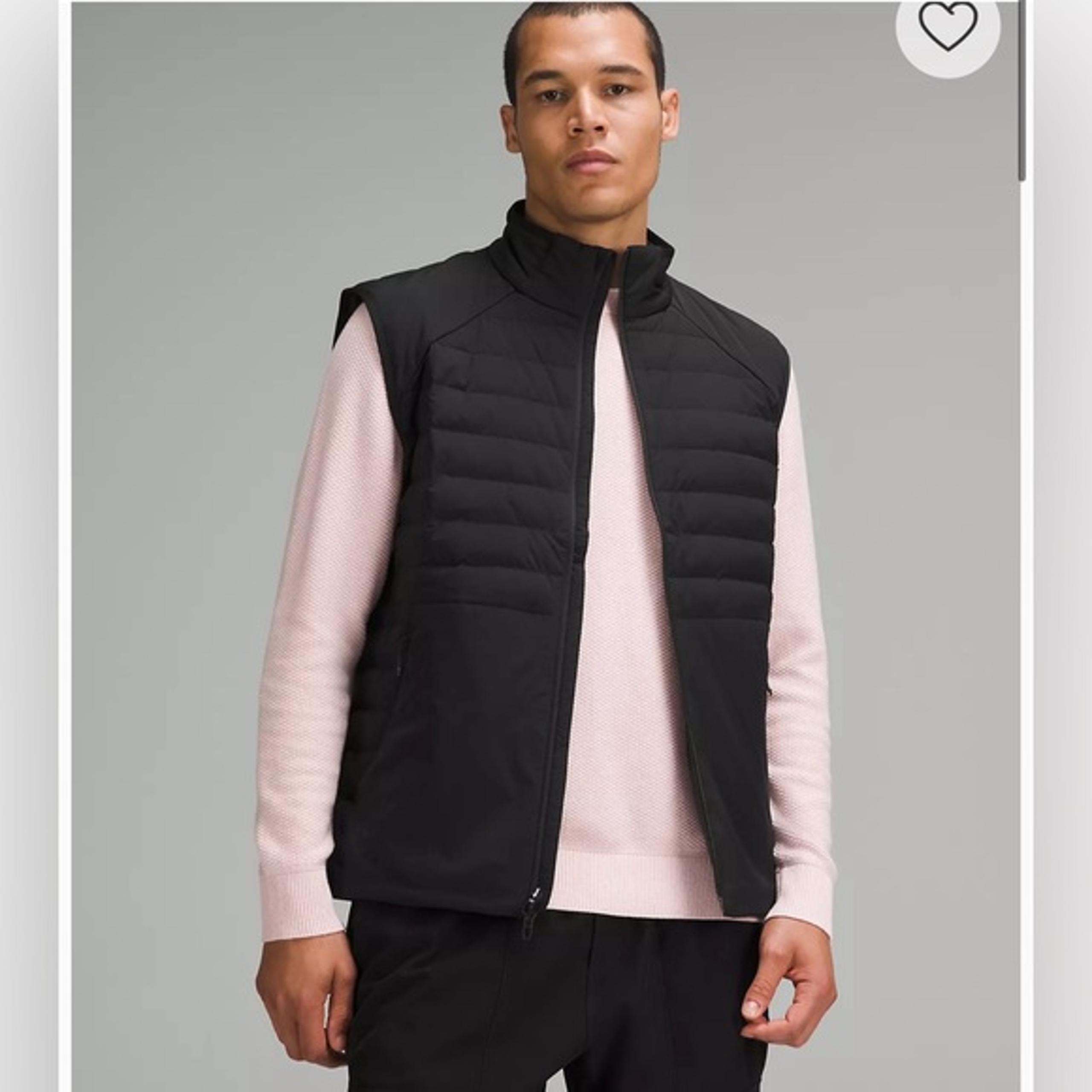 NWT Lululemon Down For It All Vest BLK Black Men’s Size Large