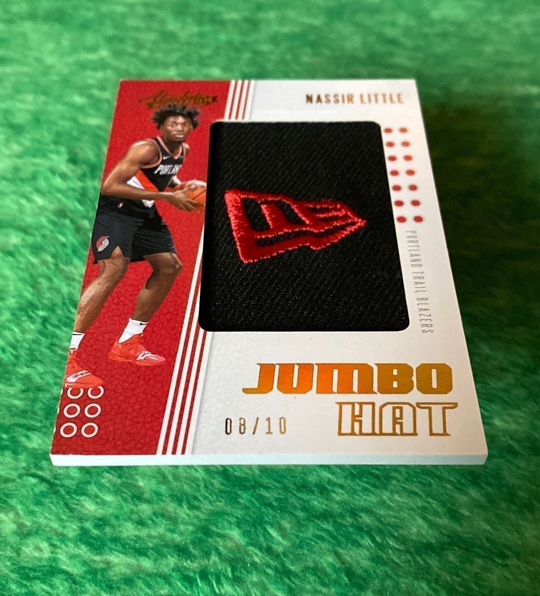 2019 Panini NBA limited New Era ~ NASSIR LITTLE (Portland) ~ JUMBO HAT # 08/10