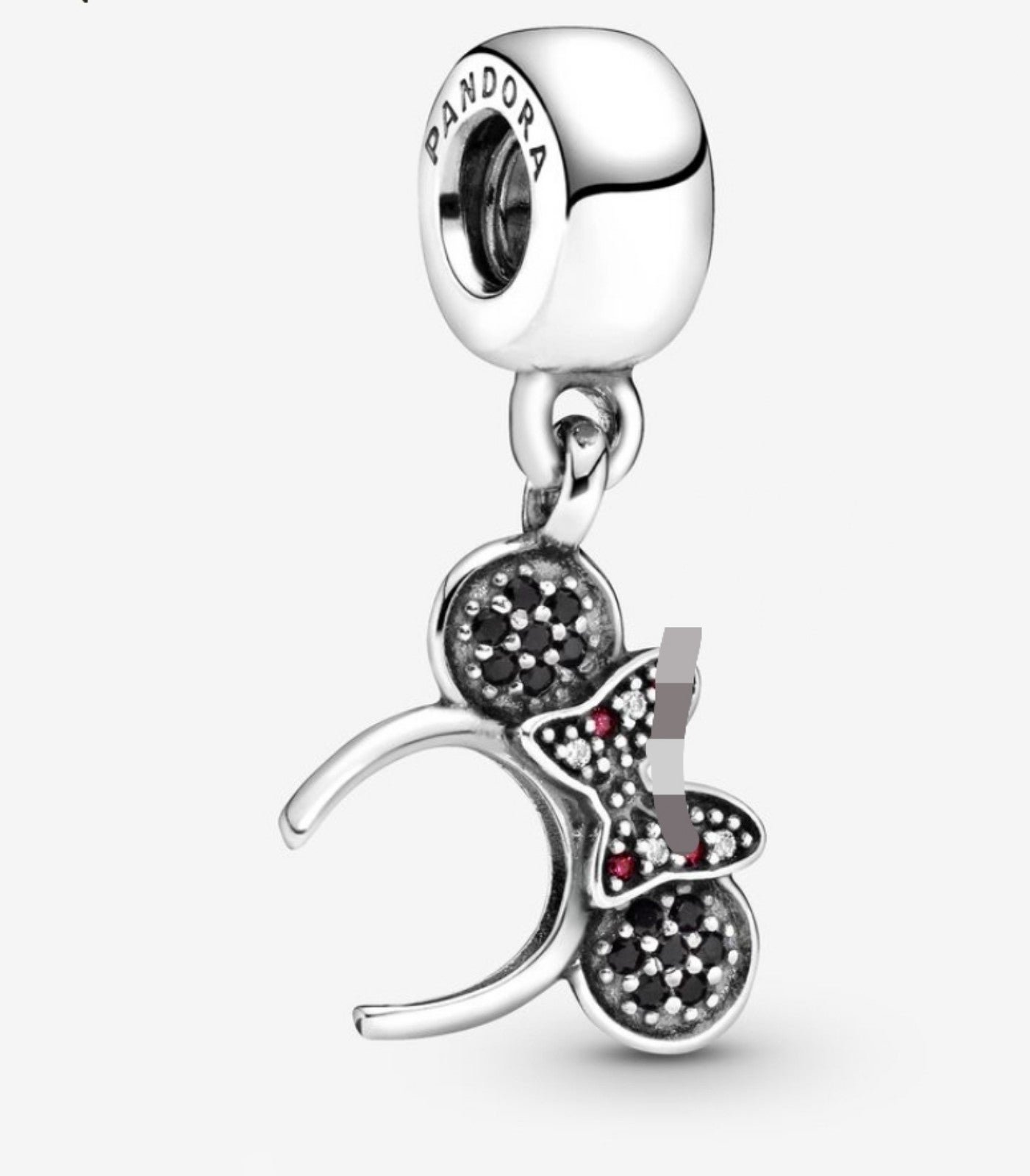 New Pandora Disney Minnie mouse Headband ears silver charms for jewelry bracelet