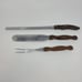 Vintage Cutco Knife Set 3 Pc Set 24 26 28 with Bakelite Wall Tray USA Made