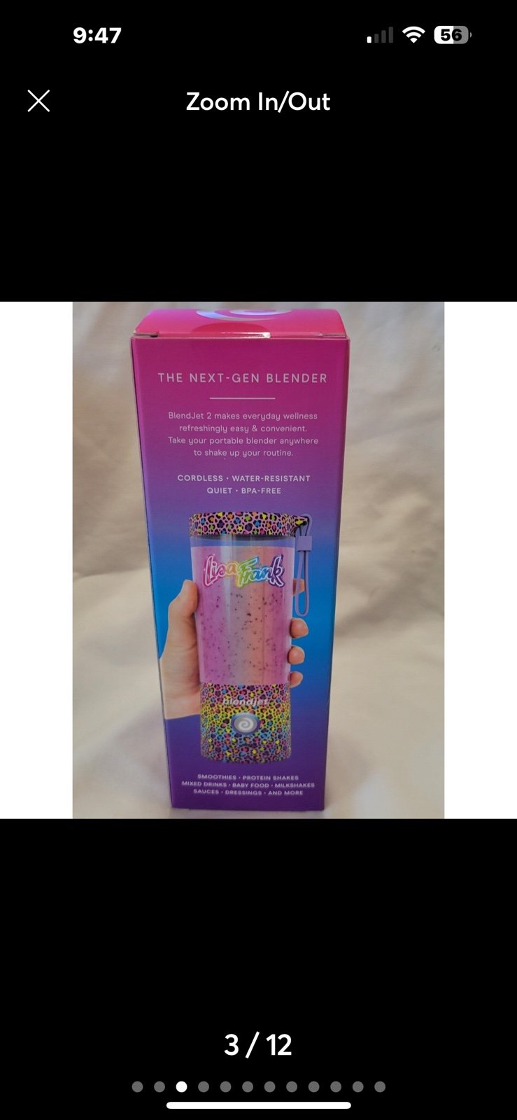 Brand NEW blend Jet Lisa Frank Portable Blender.