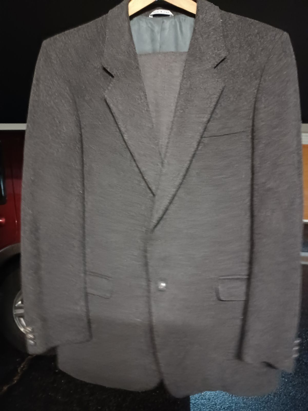 Men's 100 wool suit gray