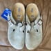 New Bïrkenstock Boston Clogs suede Slippers Taupe (Wide)