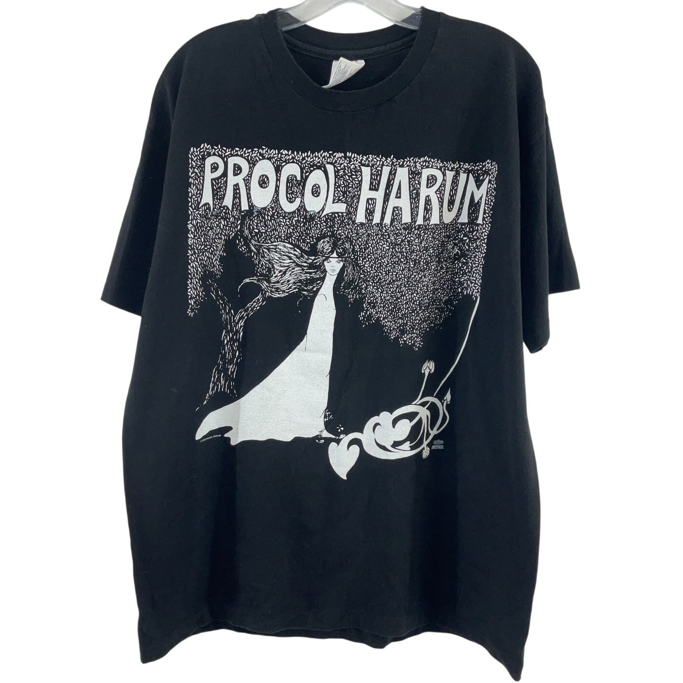 Hanes Procol Harem ‘93 Tour Vintage Men's XL Black Cotton T-Shirt Preowned