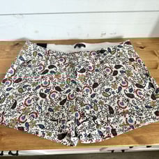 Dear John Finnegan Roll Cuff Printed Paisley Ladies Shorts 31 Size 12 Inseam 4.5