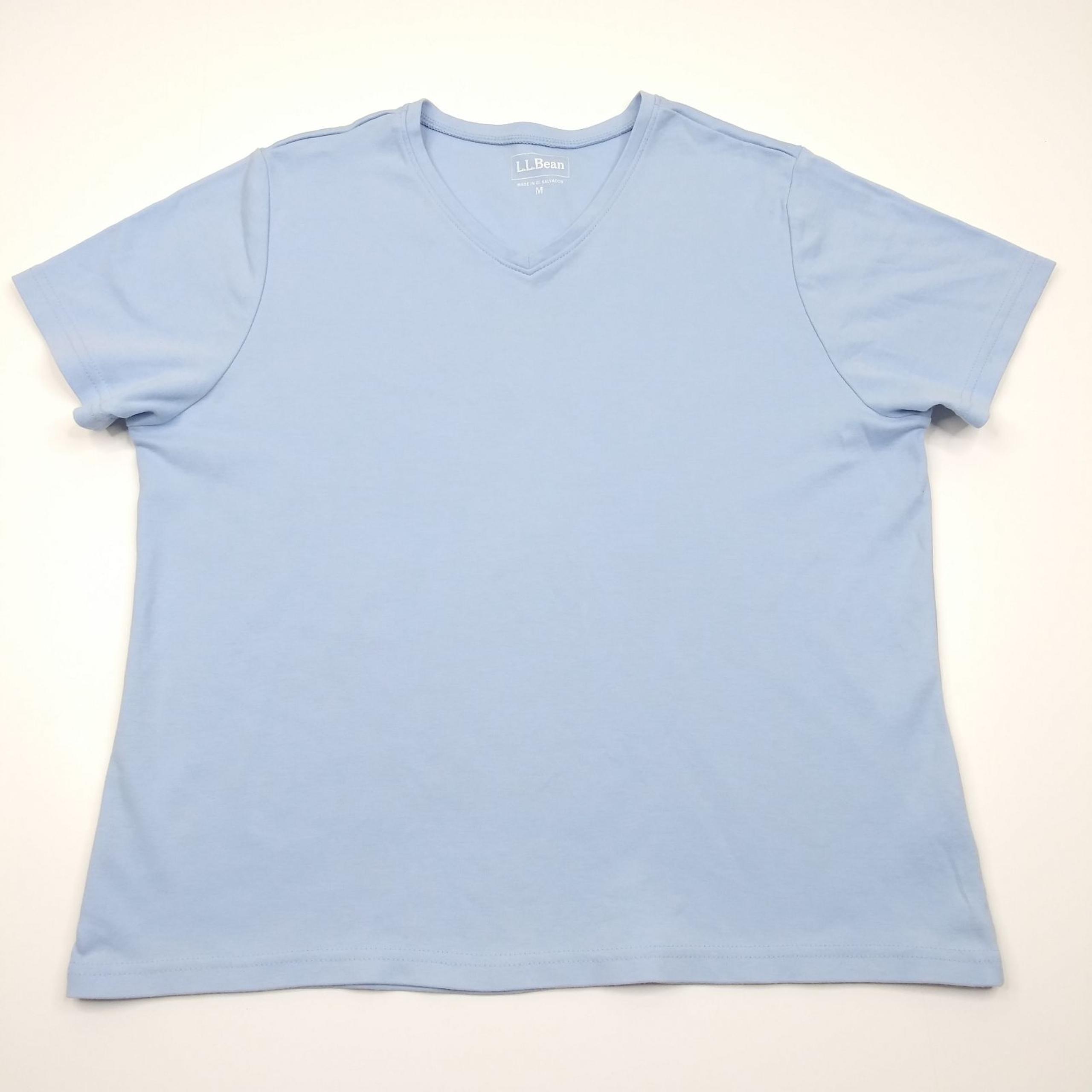 LL Bean womens short sleeve knit Top M