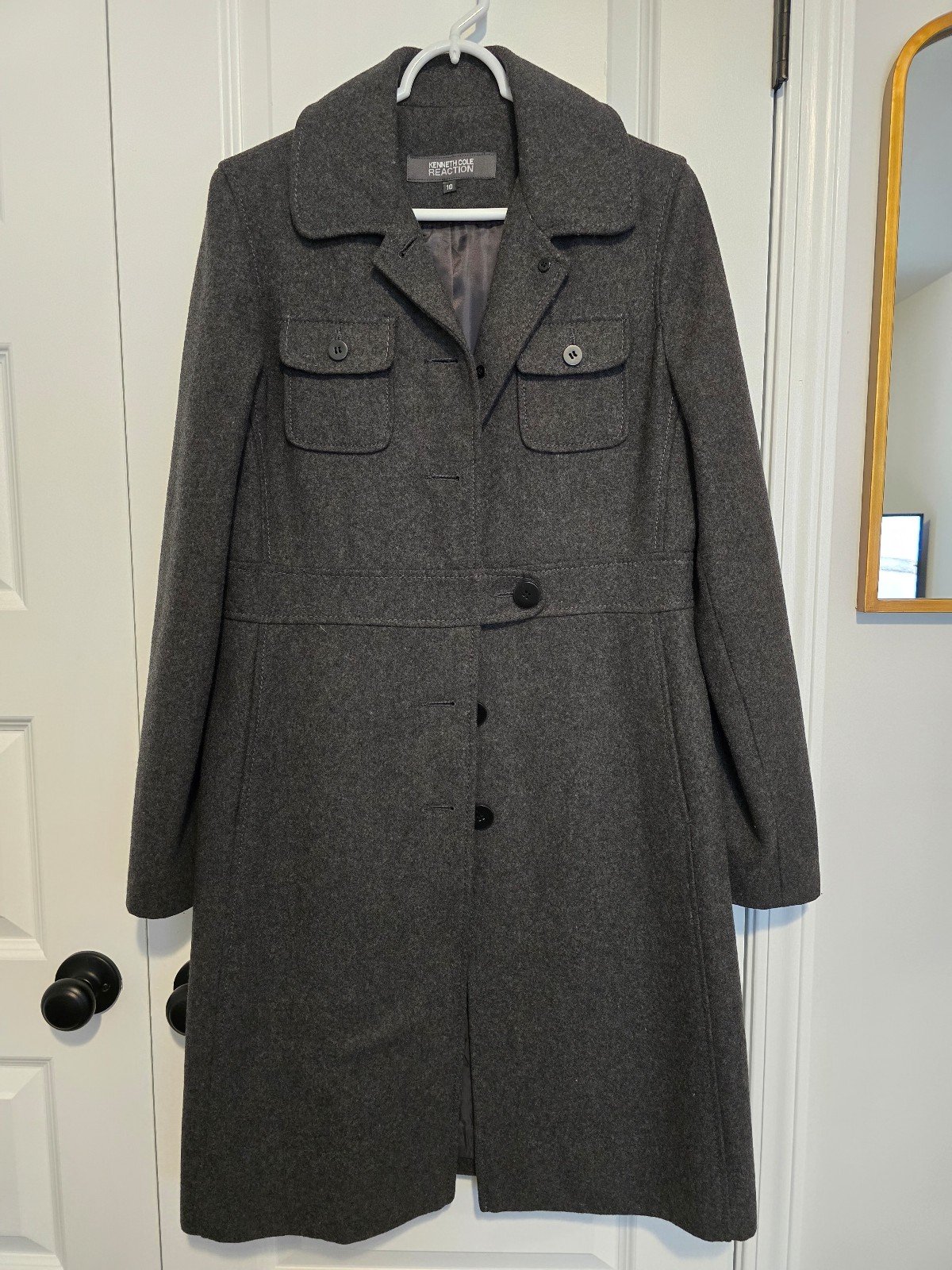Kenneth Cole Wool Coat Women's Medium