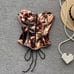 Copper Paint Stained Vintage Corset Top
