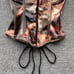 Copper Paint Stained Vintage Corset Top