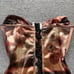 Copper Paint Stained Vintage Corset Top