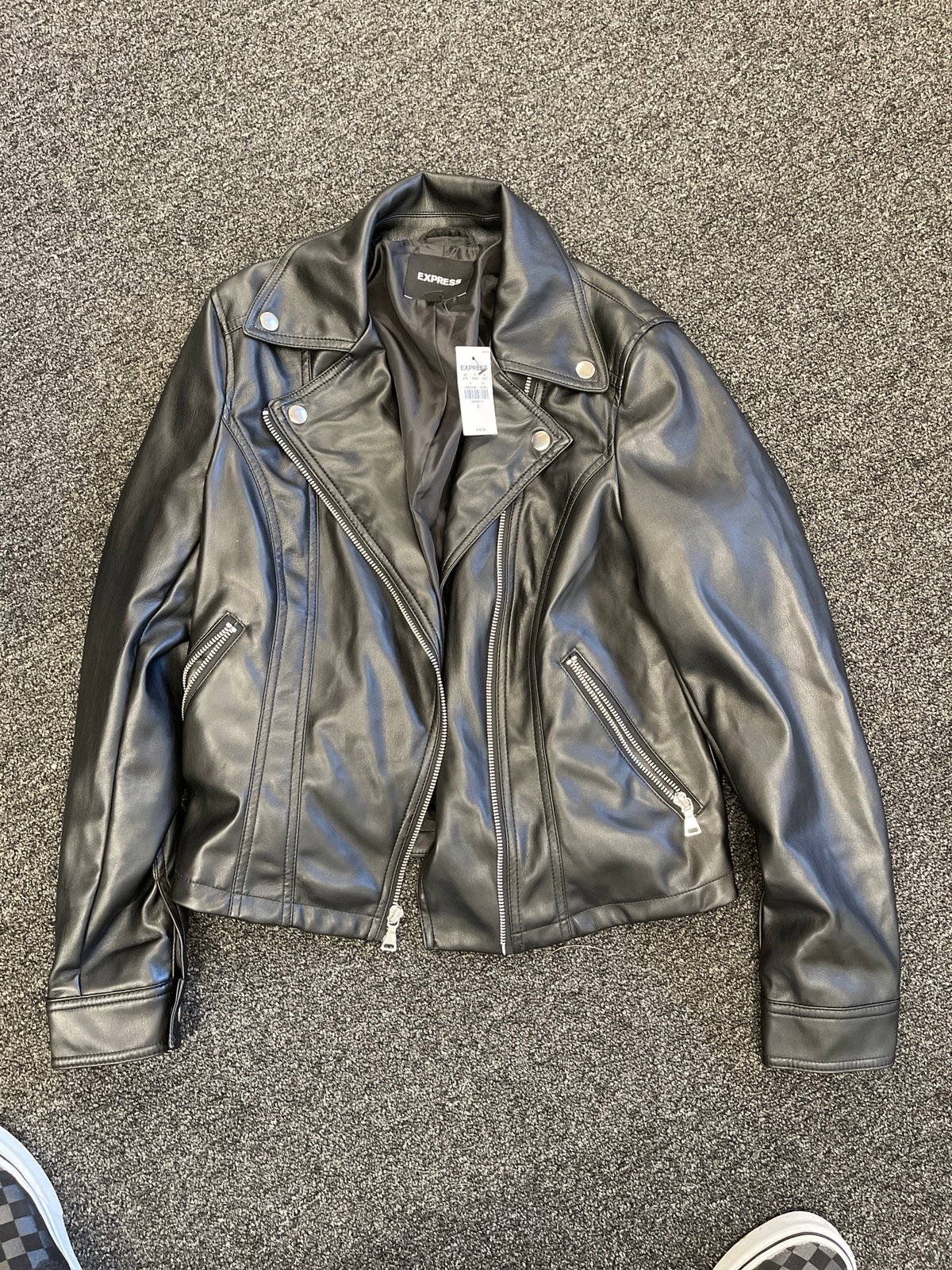 Brand new faux leather jacket