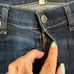 Rag & Bone Blue Orson Capri Raw Hem Cotton Blend Casual Denim Jeans Women Sz 30