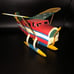 Vintage tin airplane toy