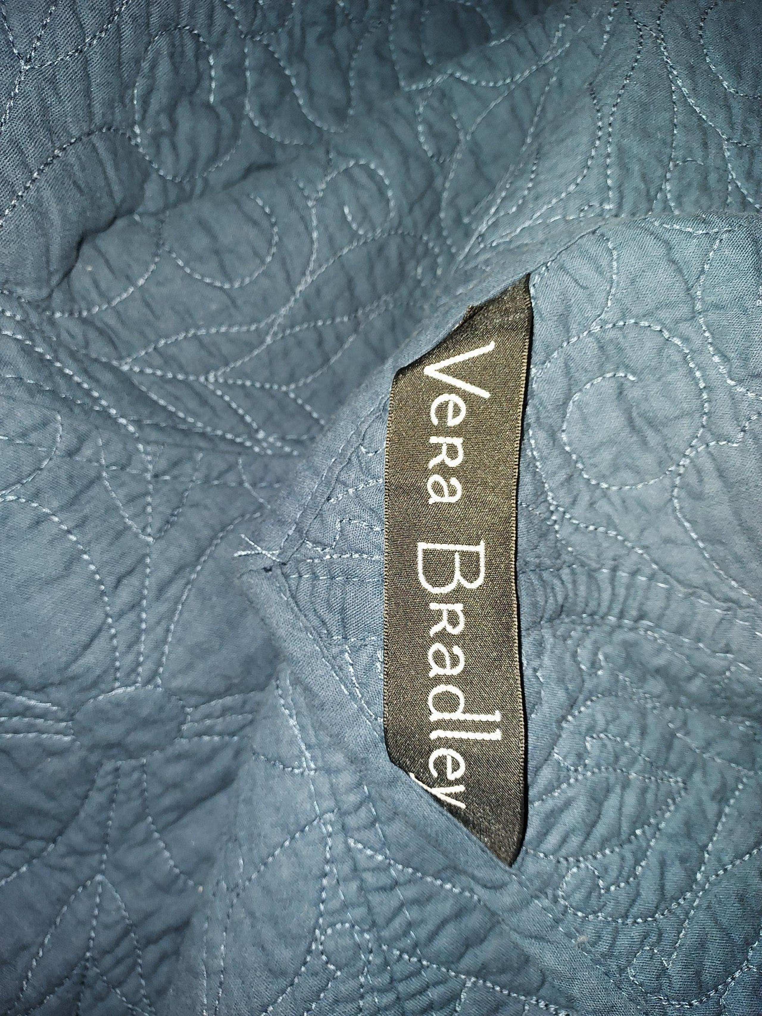 Dark turquoise twin bedspread by Vera Bradley